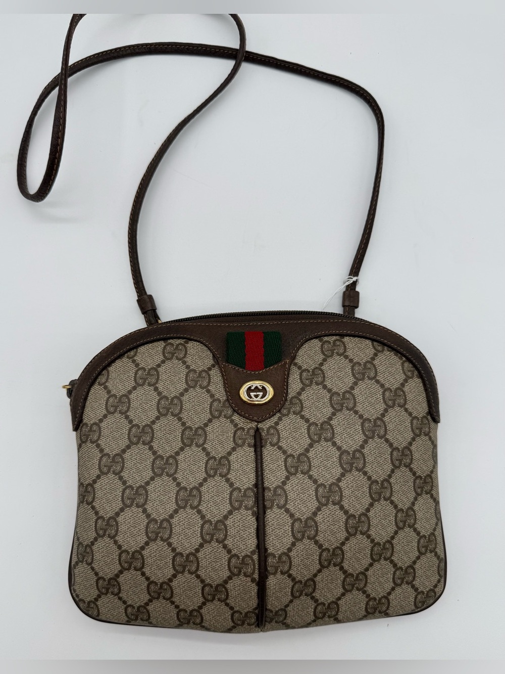 Gucci Vintage GG Plus Sherry Line Crossbody Bag